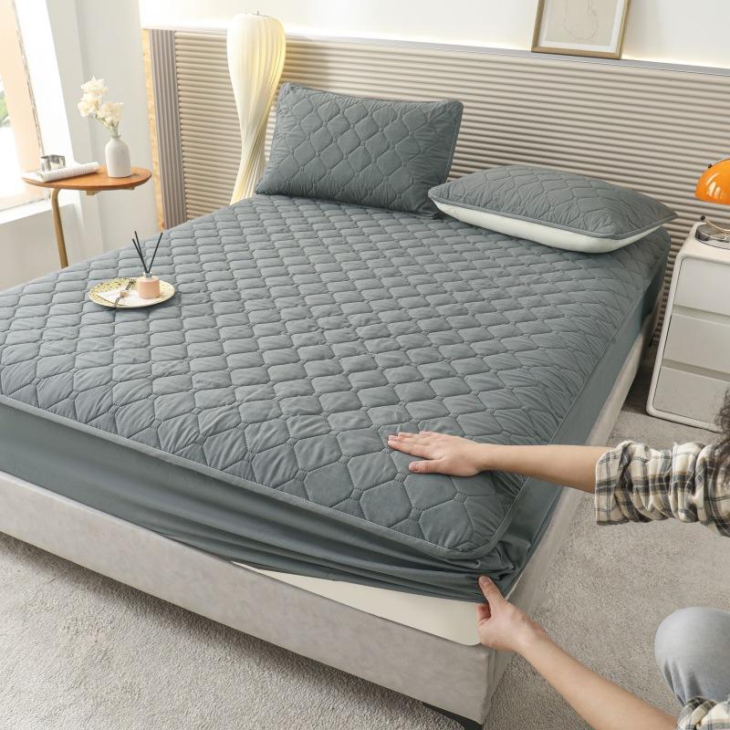 2025Утолщенная водонепроницаемая простыня стеганая простыня для младенцев, пожилых людей, барьер от мочи, защита от клещей, пыленепроницаемое покрывало