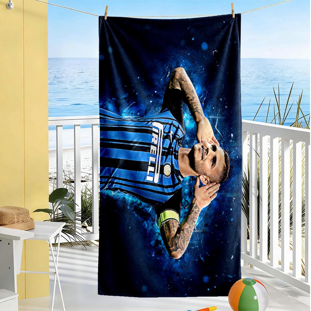 Inter Milan Celebration Moment Beach Towel Soft Durable Quick-Dry Comfortable Lightweight