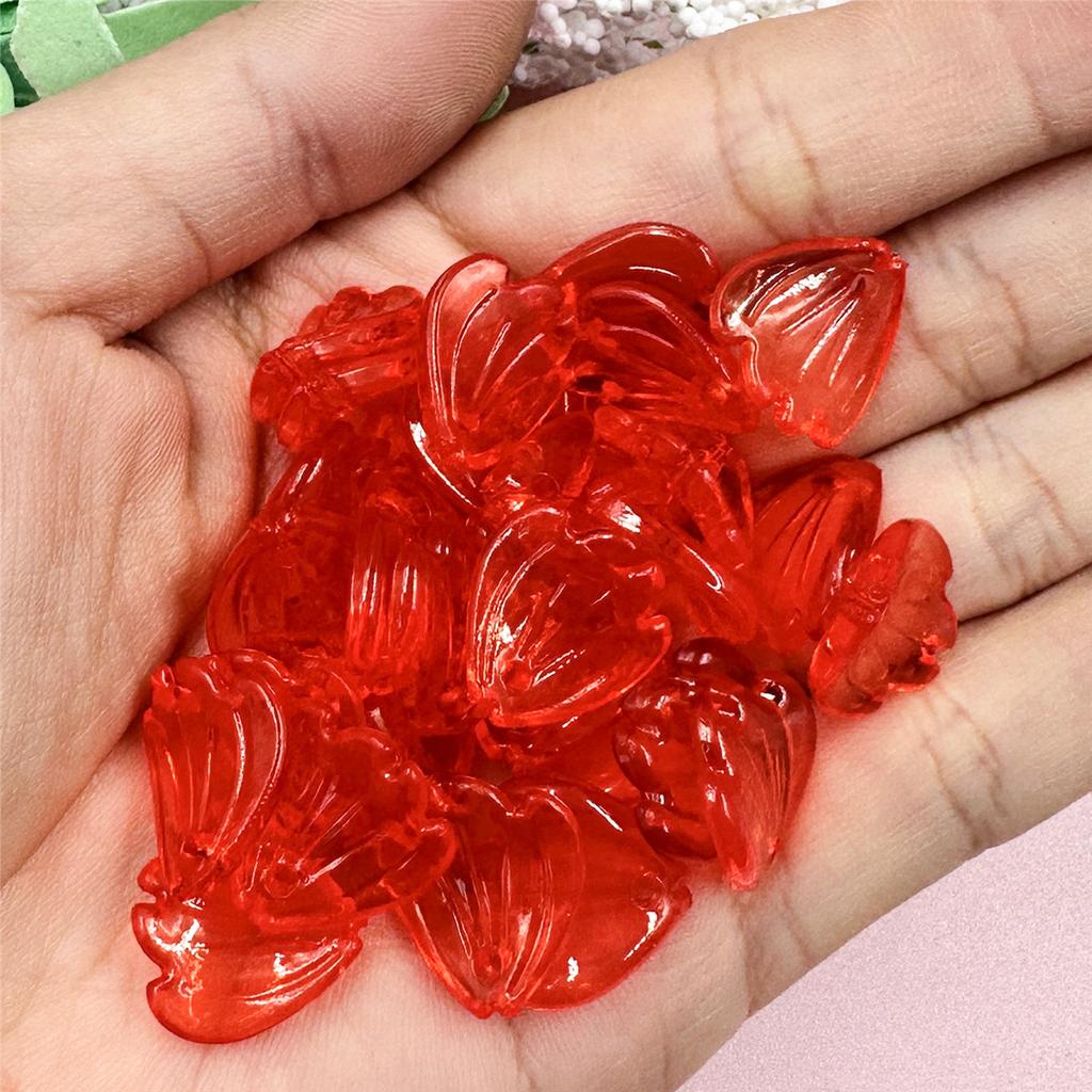 Высококачественные материалы для самостоятельной работы, аксессуары для украшений для волос, прозрачные бусины-лепестки, бусины-россыпи, 50 шт./набор для сережек, ожерелий, подвесок, акрил