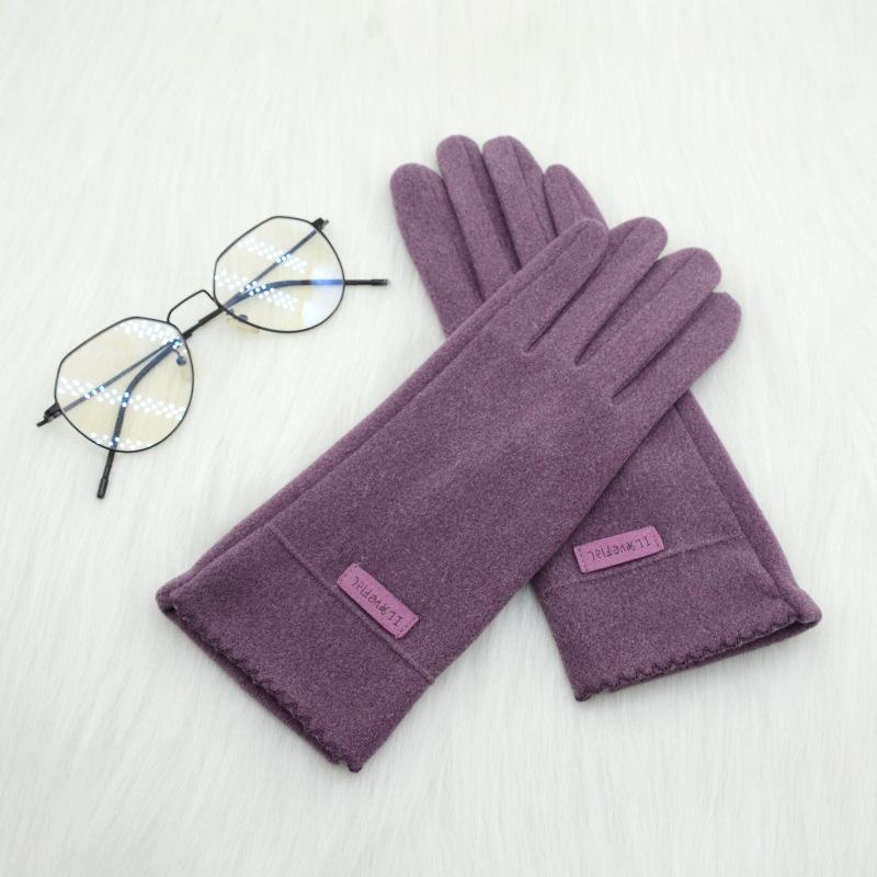 Модные женские перчатки Женские Зимние Винтажные Сенсорные Полнопалые для Велоспорта Вождения Сохраняющие Тепло Ветрозащитные Женские Перчатки Варежки