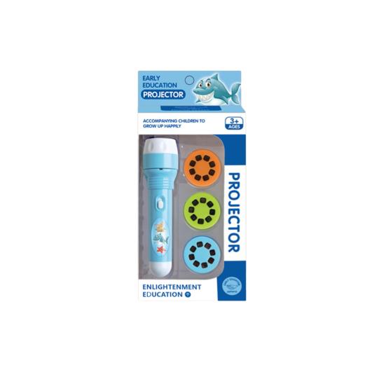 Kids Flashlight Toy with Dinosaur Animal Patterns Slide Projector Educational Fun