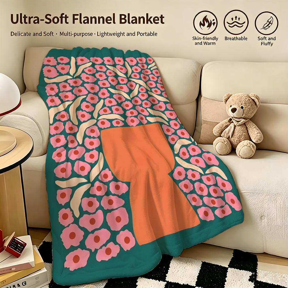 artist LLiv Leee Throw Warm Soft Flannel Blanket Multiuse for Sofa Bed Camping Travel Nap