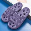 Летние дырявые тапочки для ванной комнаты, для купания, удобные, для мужчин и женщин, для пар, для дома, в помещении, нескользящие сандалии из ЭВА, тапочки, пляжные тапочки