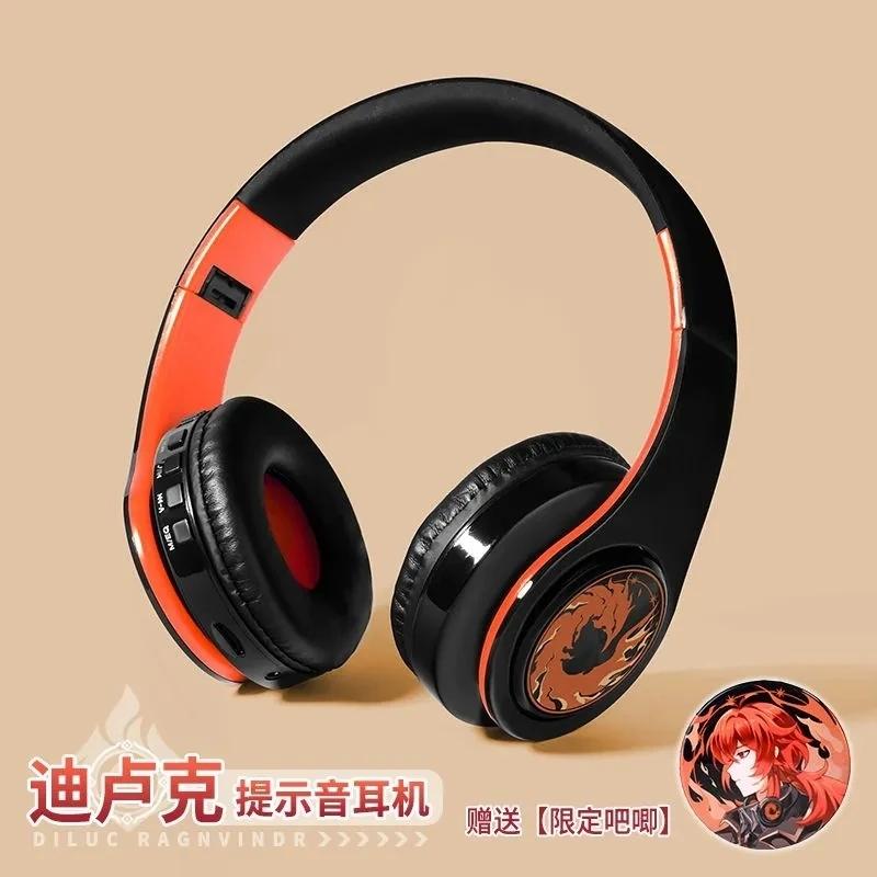 Наушники Kazuha Game Genshin Impact Наушники для косплея Портативная беспроводная Bluetooth стерео складная гарнитура регулируемые наушники