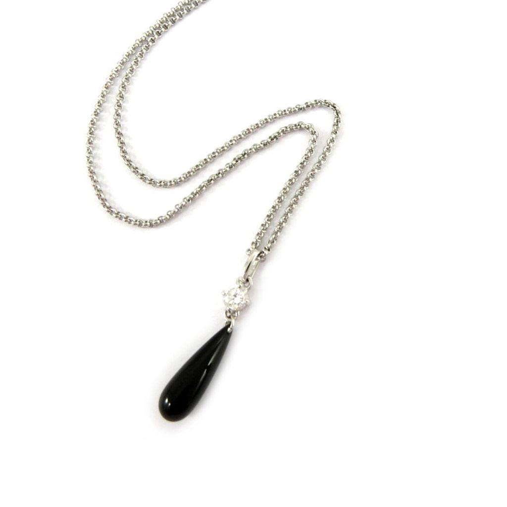 Altesse [L5372] — Черное серебряное колье «Скарлетт»