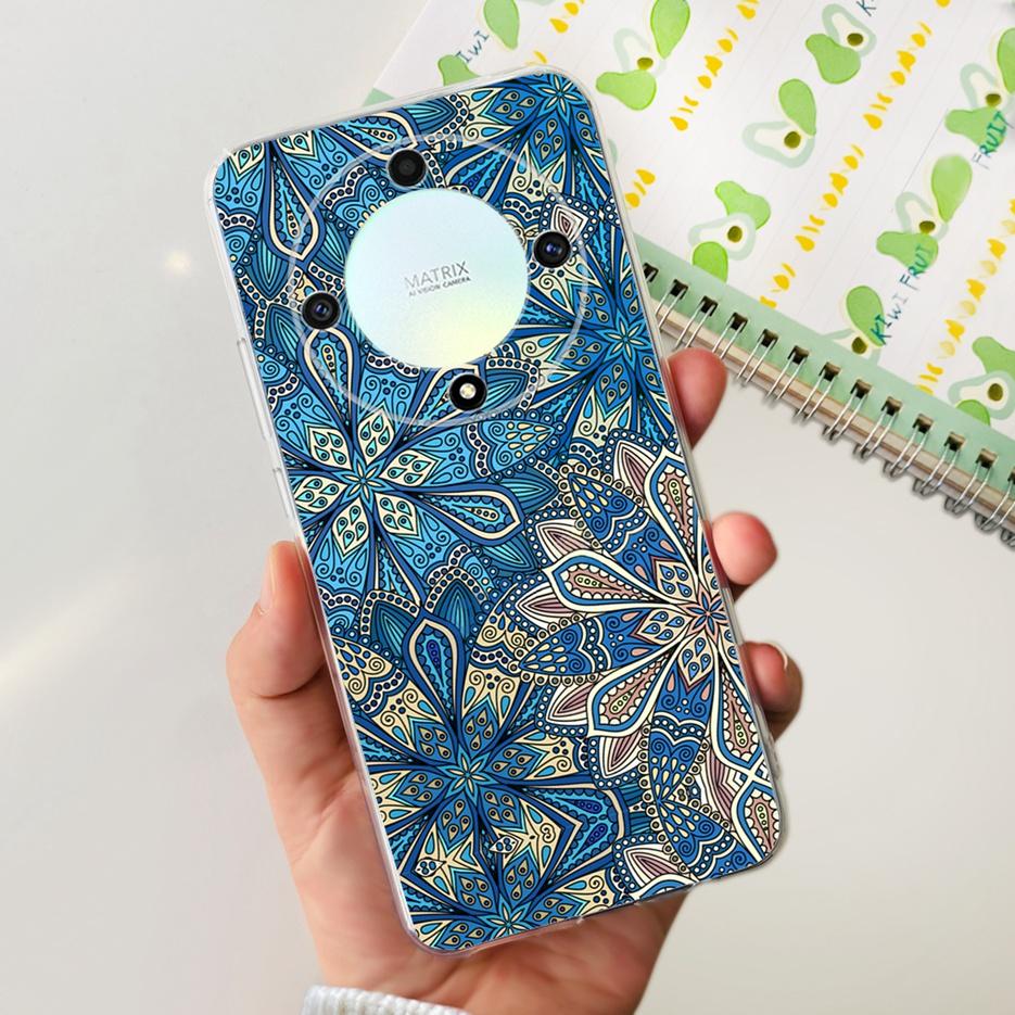 For Honor X9b 5G Case 2023 New Fashion Painted Cover Clear Silicone Soft TPU Phone Case For Honor X9b HonorX9b Back Cover Bumper