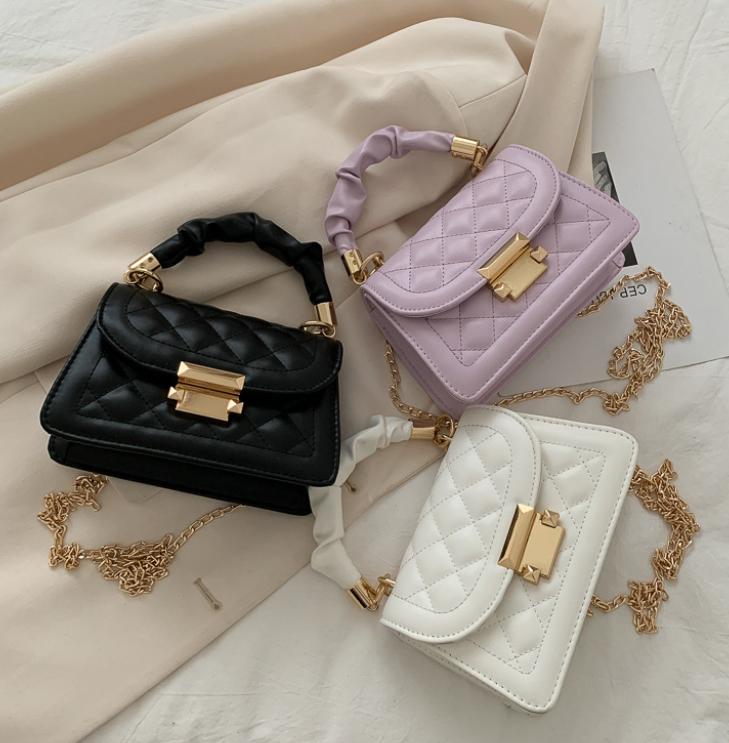 Ladies' handbag popular Korean fashion chain crossbody, internet celebrity handbag, small square bag