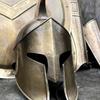 Medieval Halloween 300 Spartan Warrior Costume Helmet, Shield ,Arm Bracers, Leg Gua