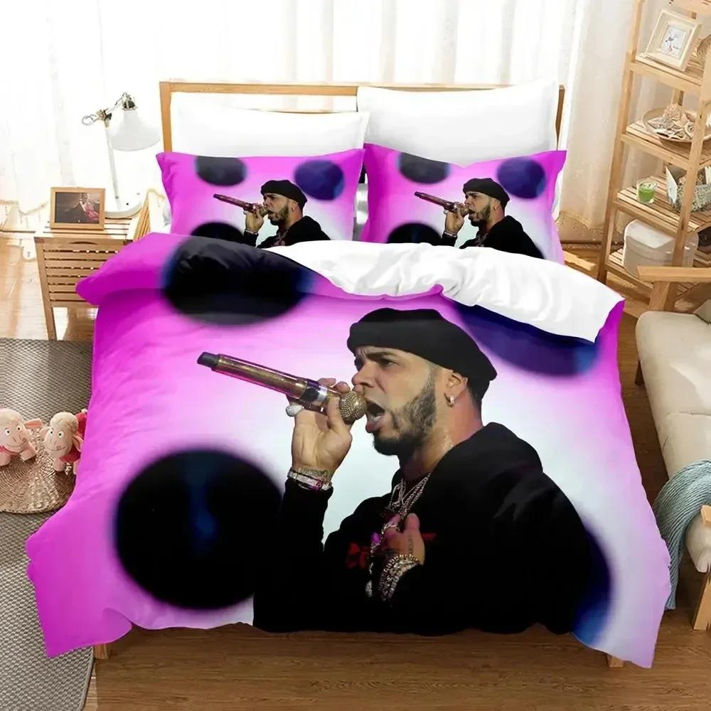 3D Печать Anuel Aa Real Hasta La Комплект постельного белья 3D Печать Подходит для спальни Комплект пододеяльника С наволочками Детский домашний текстиль
