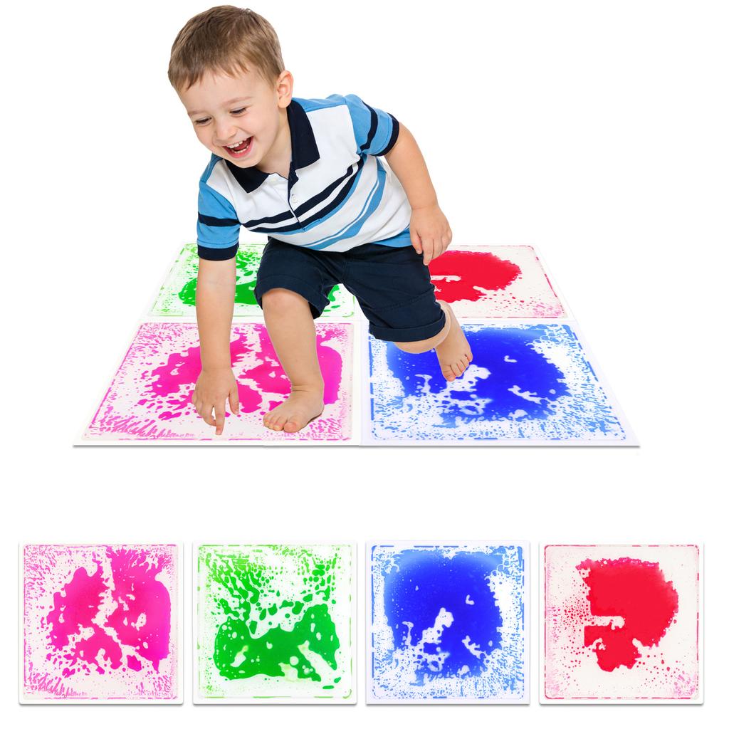 Soft Non-slip Sensory Mat for Kids Waterproof Foldable Early Education Tactile Play Floor Mat for Toddler Baby Indoor Game Activ