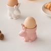 Подставки для яиц в форме кролика, керамические подставки для яиц всмятку, безопасная и забавная кухонная посуда, подходящая для завтрака