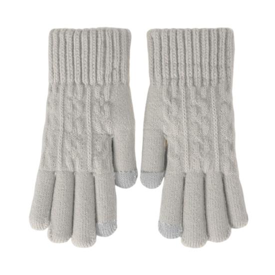 Thick Warm Knitted Gloves Windproof Touch Screen Winter Gloves for Riding Skiing Men Women Keep Warm Mittens
