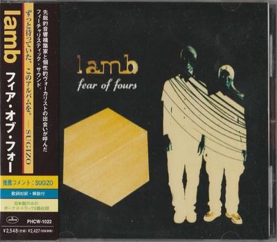 CD LAMB Fear Of Fours PHCW1022 Mercury Music E 1999 Япония Танцевальная Электроника Б/у