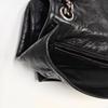 [Pre-Owned] Ysl Niki Silver Chain Black Label Logo Vintage Pleated Leather Crossbody Shoulder Bag - Very Good #1Q3DUDX