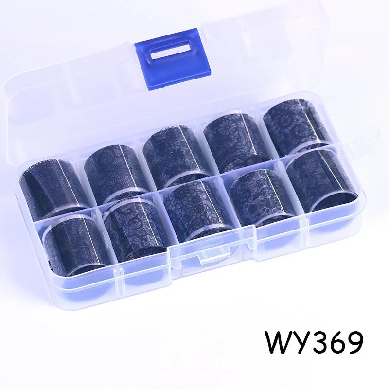 10 шт./кор. голографическая переводная фольга для ногтей, золотая пленка для слайдера, клейкая бумага, звездная наклейка для ногтей, набор для самостоятельного украшения