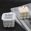 1PC Square Cube Candle Mould Soy Wax Essential Oil Aromatherapy Candle DIY Cloud Shape Candle Material Wax 3D Silicone Mold