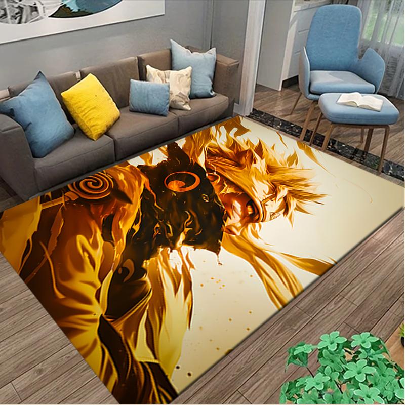 1pc naruto Carpet for Room Floor Mat, Comfortable Office Chair Printed Area Rug, Beautiful Hotel Rug
