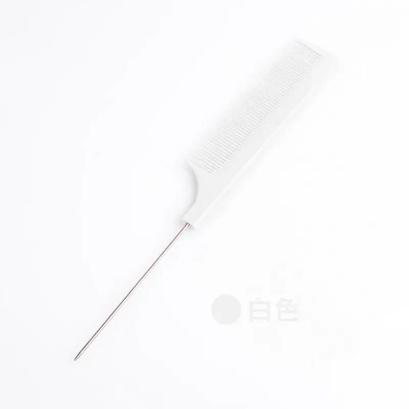 Профессиональная расческа для парикмахерской, пластиковая термостойкая антистатическая расческа для плетения крысиного хвоста, изогнутая расческа для пробора, аксессуары для волос