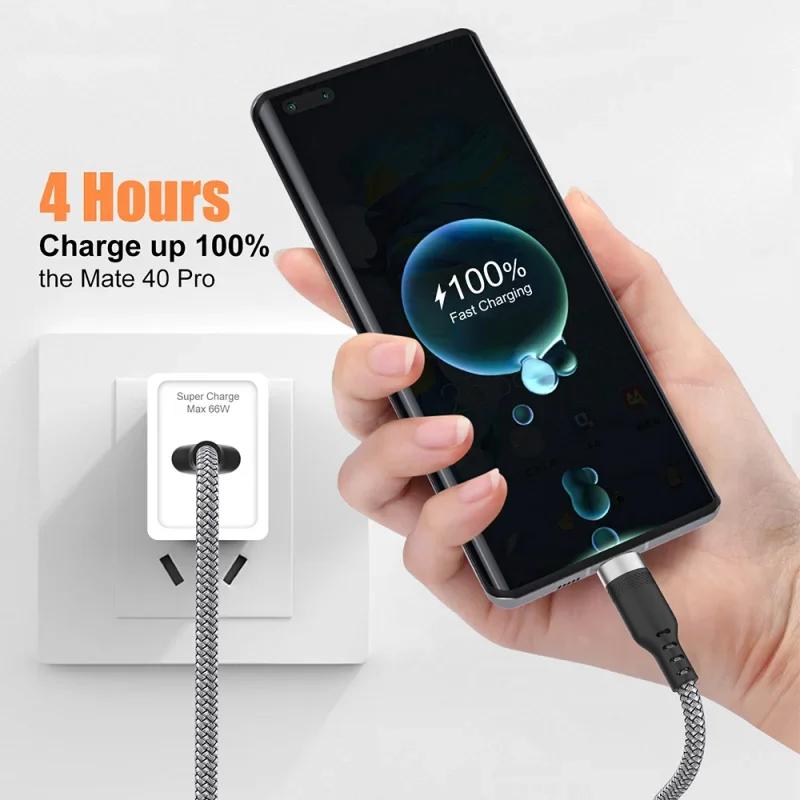 Extended 5Meter USB Type-C Cable 6A Super Fast Charging Cable For Huawei Xiaomi Vivo Switch Sony PS5 5m 3m 2m 1m Phone Data Cord