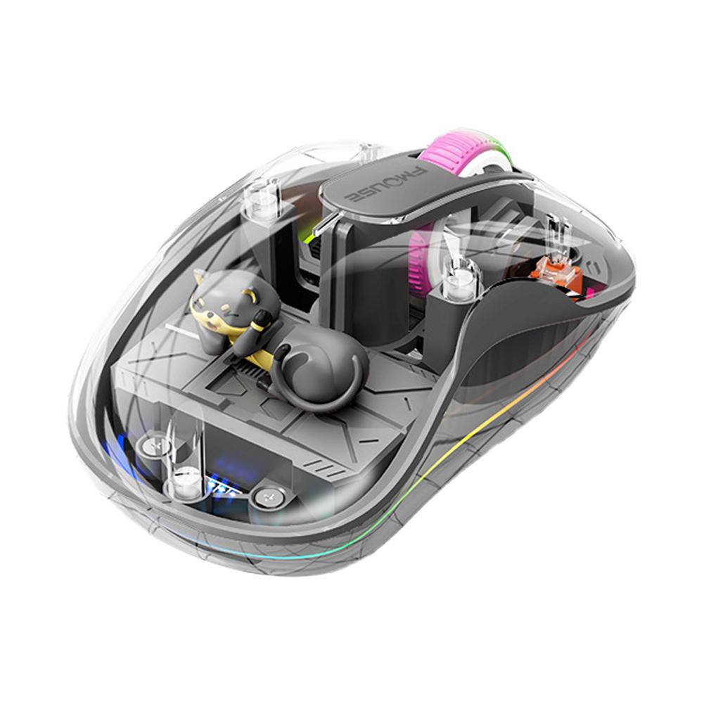 Высококлассная перезаряжаемая мышь Милая кукла 3 режима Беспроводная мышь с индикатором питания Для планшетов Ноутбука iPad Детский подарок Аксессуары