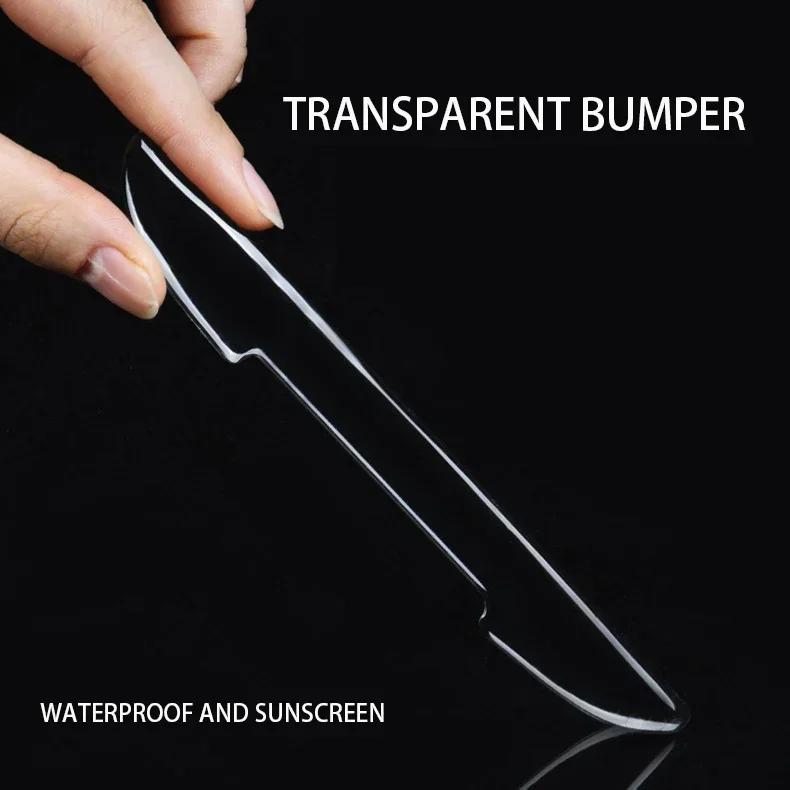 Прозрачная накладка на дверь автомобиля, предотвращающая столкновение, наклейки на зеркало заднего вида, защитная полоса, боковые защитные ограждения