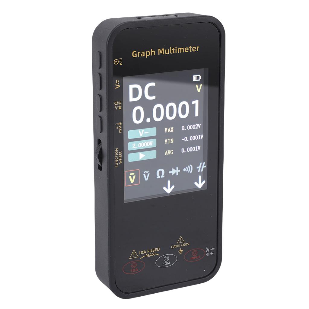 Smart Multimeter 3.2 Inch Screen Anti Burning 20000 Counts Voltage Resistor Temperature Capacitance Meter