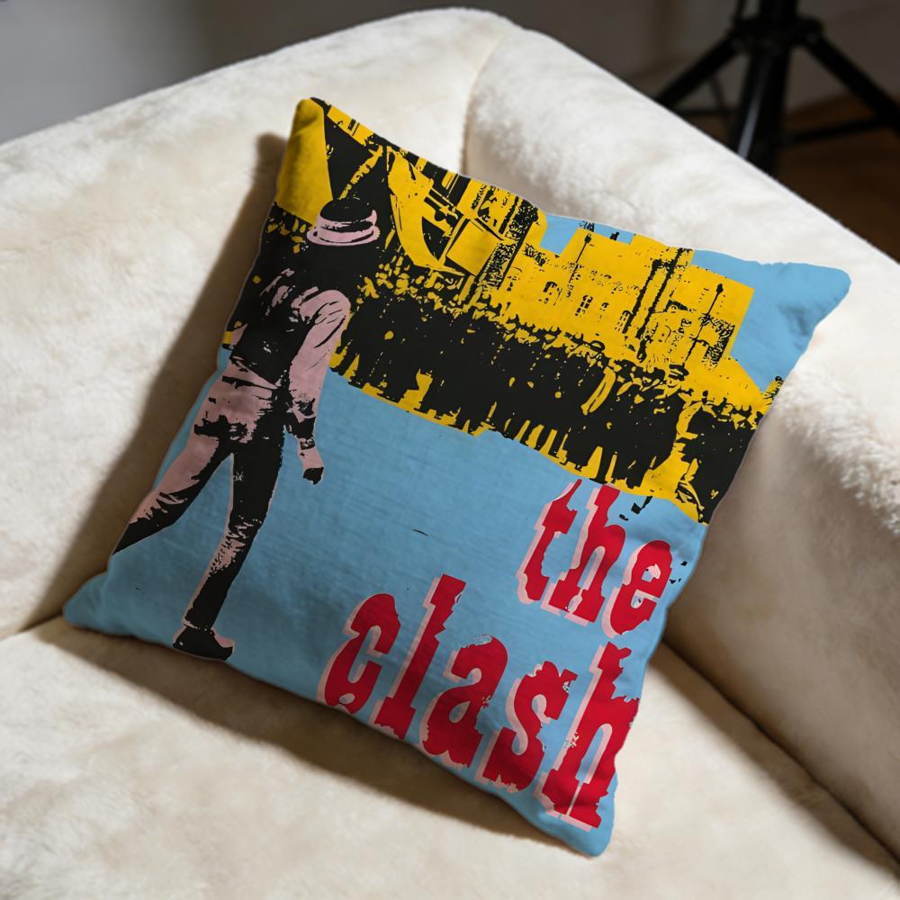 Stylish Tthe Clashful Cushion Cover Soft Decorative Pillow Case Suitable for Bedroom Sofa Car Travel Use