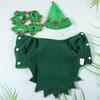Pet Clothes Dog Puppy Coat Cape with Hat for Christmas Party 2Sets