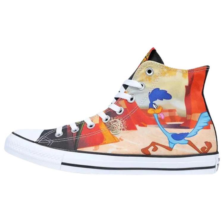 Looney Tunes X Converse Chuck Taylor All Star High Road Runner Unisex Sneakers Multi-Color Black Red 161188C