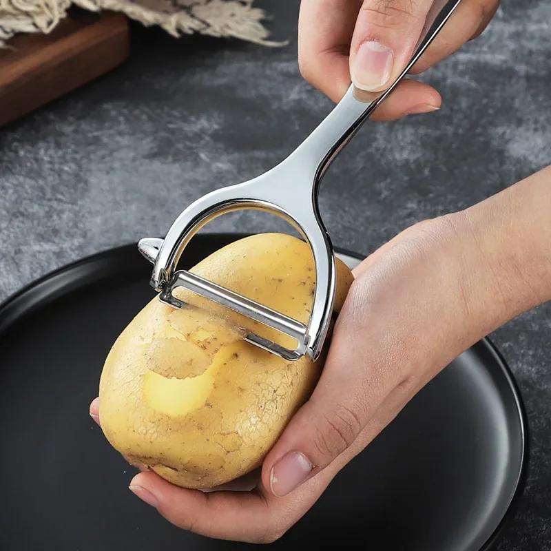 Stainless Steel Fruit Vegetable Peeler Potato Carrot Apple Peeler Grater Kitchen Gadget Multifunctional Steel Vegetable Tools