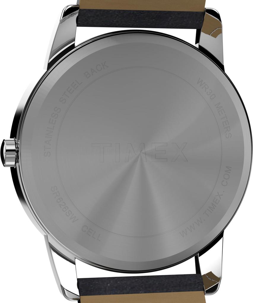 TIMEX Часы для легкого чтения 35 мм Черный Серебристый Тон Белый C Легко читаемые наручные часы