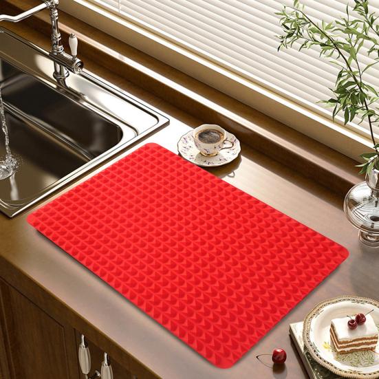 Силиконовый коврик для выпечки Термостойкий коврик для уменьшения жира для духовки, гриля Многофункциональный коврик для приготовления пищи для здоровой выпечки, гриля