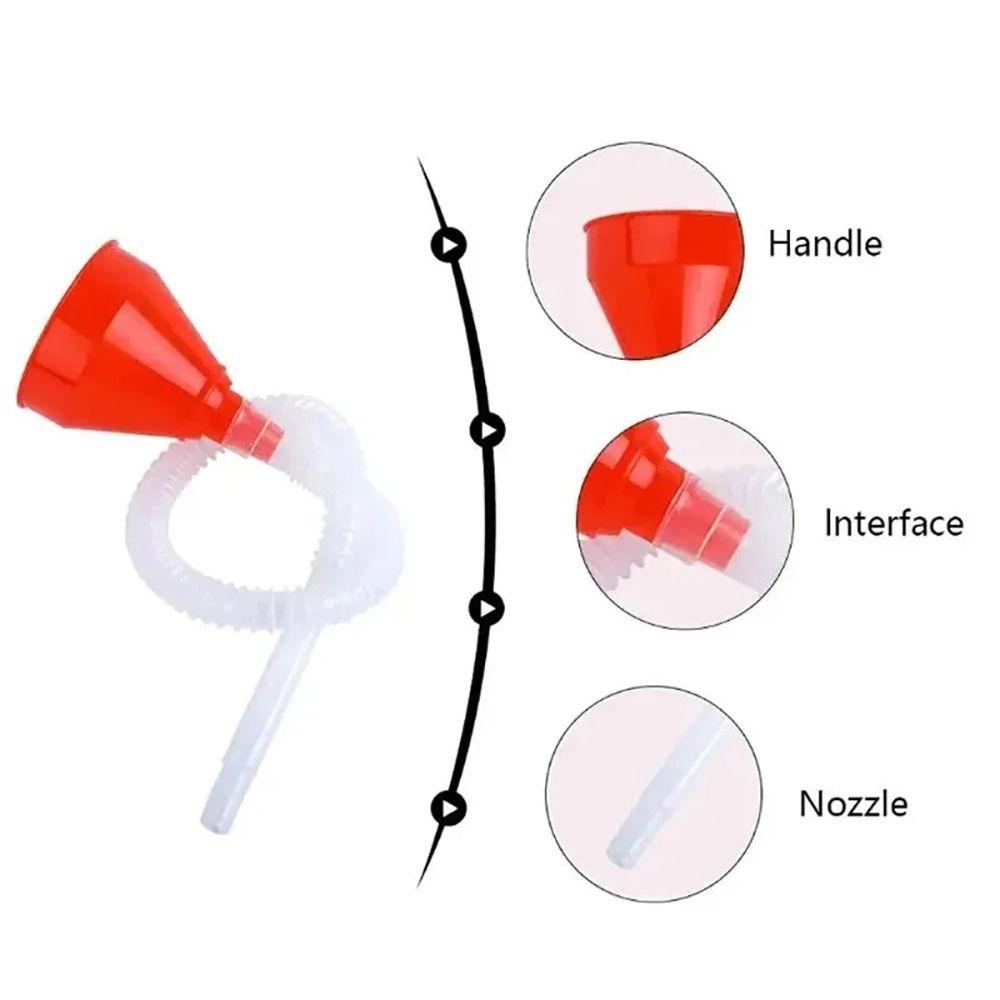 1Pcs Plastic Oil Funnel with Detachable Hose Filling Funnels Car Motorcycle Engine Gasoline Oil