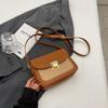 Contrast Color Women Mini Square Bags Trendy Flap Design Versatile Crossbody Bag Korean Fashion Lady Handbags