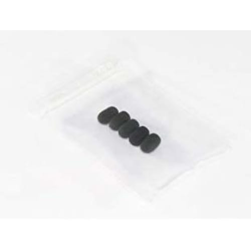 Microphone Sponge Windscreen for Lapel Microphones, Broadcasting, Set of 5, Black, 2.0cm Long