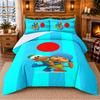 Pocoyó cartoon Pattern Bedding 3Pcs Set Bed Sheet And Pillowcases For Indoor Bedroom