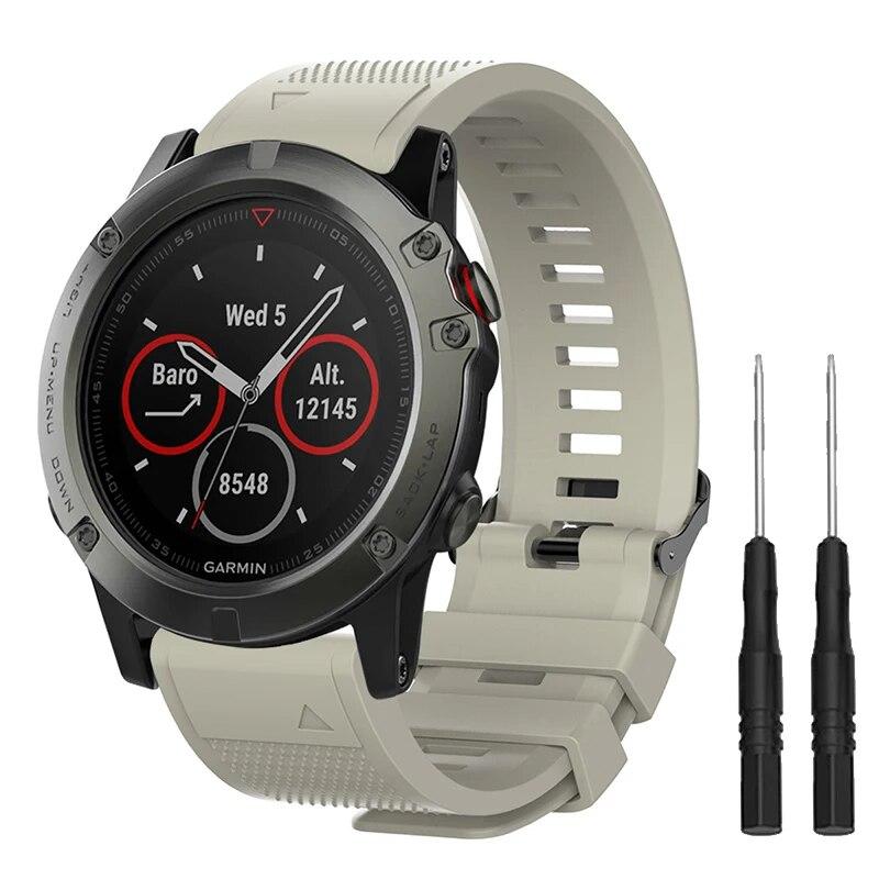 Быстросъемный ремешок для Garmin Fenix ​​3 5 5X 5S Plus 6 6X 6S Pro 7 7S 7X 945, ремешок для умных часов 26, 22, 20 мм, силиконовый браслет