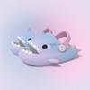 Fashion Shevaluse Kids Shark Slippers Summer Fashion Children Cute Cartoon Slippers Boys Girls Soft Sandal Outdoor Non-slip Beach Slides