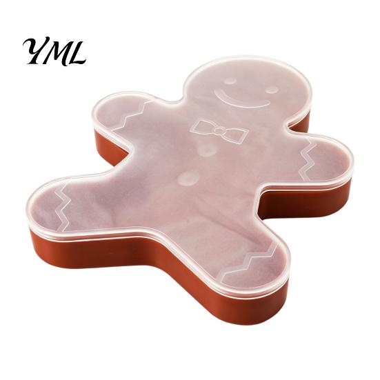 Festive Countertop Storage Box Christmas Serving Tray with Airtight Lid, Decorative PP Food Organizer, Holiday Canister Moisture Proof Container