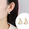 1 Pair Faux Pearl Earrings Sparkling Non-Irritation Personality Earrings Wedding Jewelrys