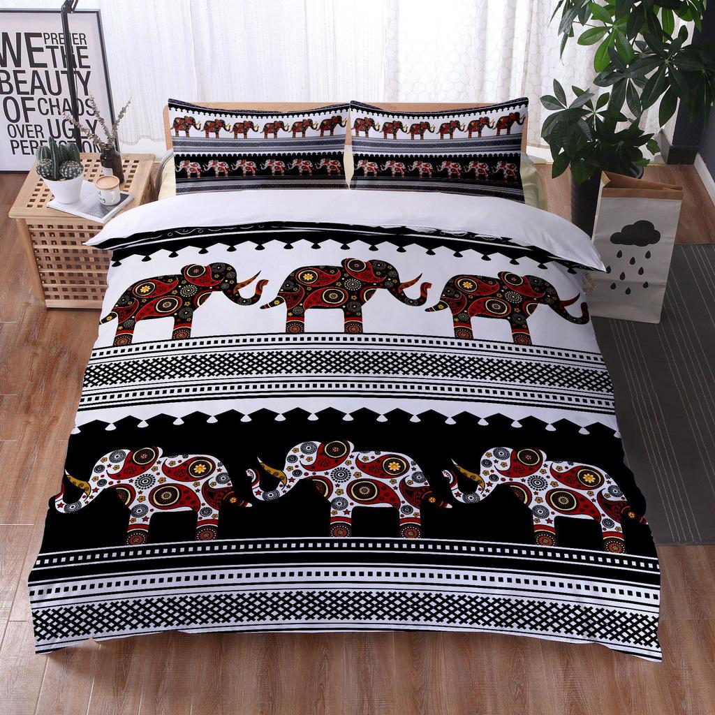 Комплект постельного белья для африканских женщин, этнический афро-пододеяльник из микрофибры, афроамериканский комплект одеяла из 3 предметов, оранжевый, старинный, пустыня, полный