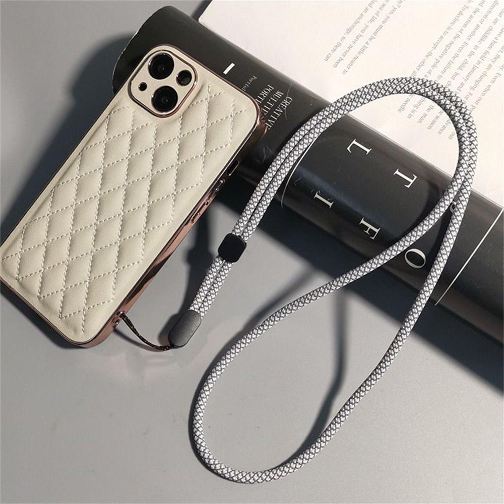 Fluorescent Cell Phone Strap Adjustable Mobile Phone Chain Long Phone Lanyard  Key Strap