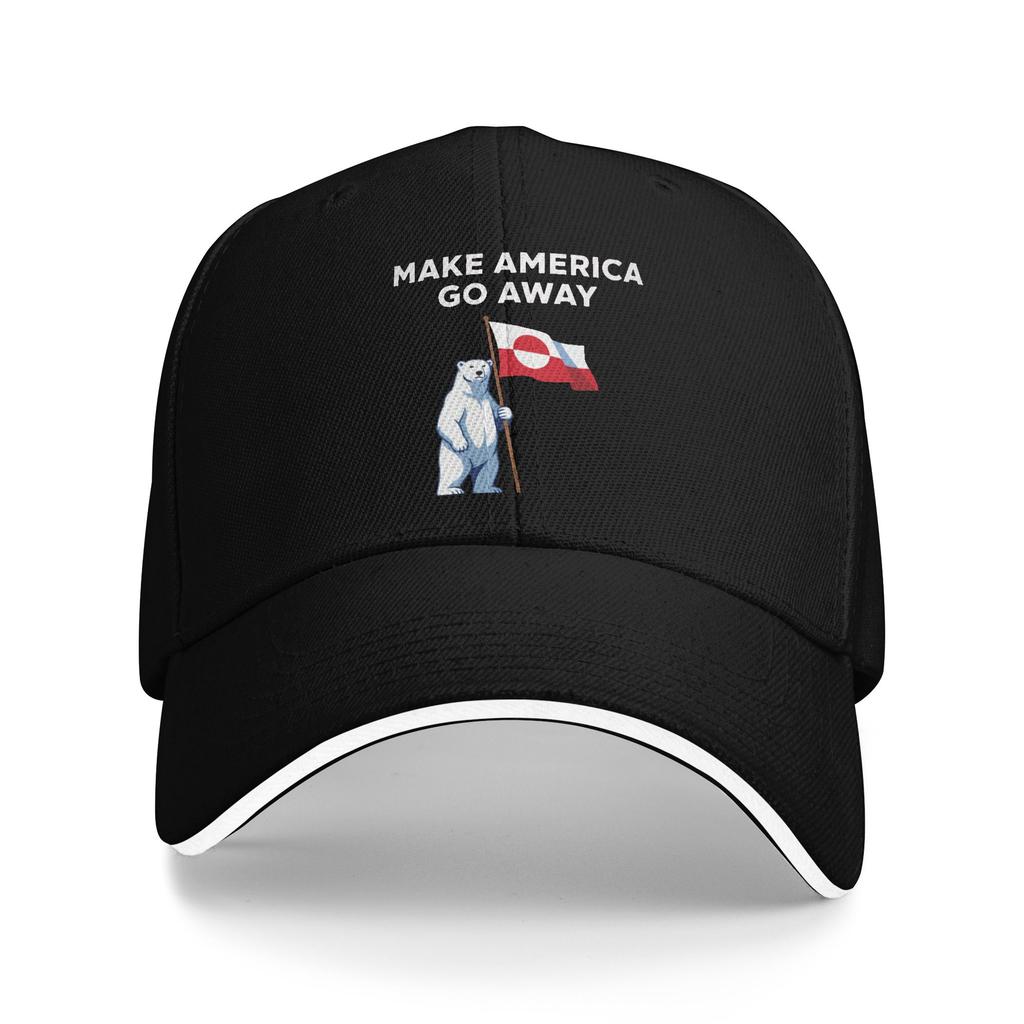 MAGA Гренландия Сделай Америку Уходи Сэндвич Кепки Взрослые Спортивные Бейсболки Кепки Регулируемая Полиэстер Спортивная Кепка Зимняя Кепка