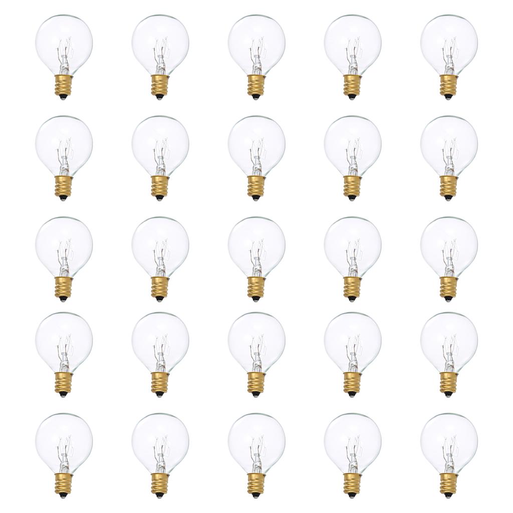 G40 Light Bulbs Replacement G40 Tungsten Bulb Lamp 7W 220-240V Clear Globe Bulb E12 Base Light