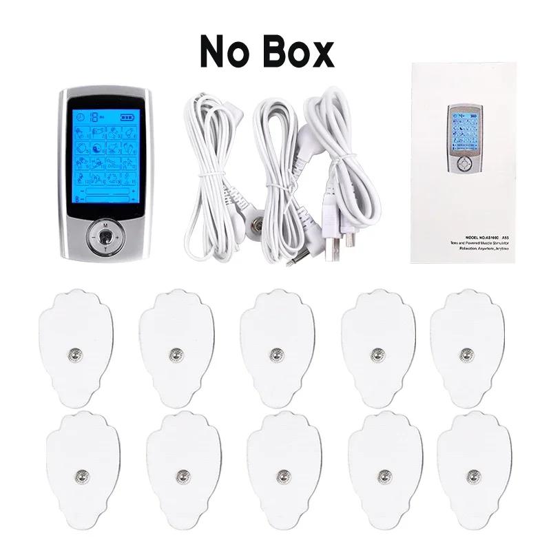 Прочный и безопасный TENS-аппарат, EMS-стимулятор мышц, USB-зарядка для снятия боли, Лечение с использованием 16-режимного двухканального электронного импульсного массажера