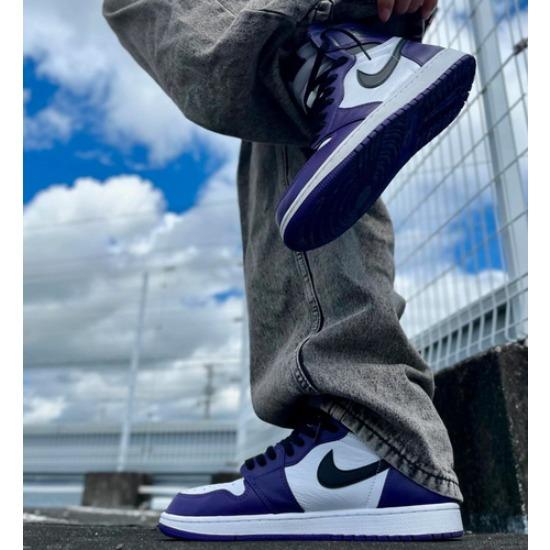 Кроссовки Air Jordan 1 Retro High OG Court Фиолетовые 2.0 555088-500