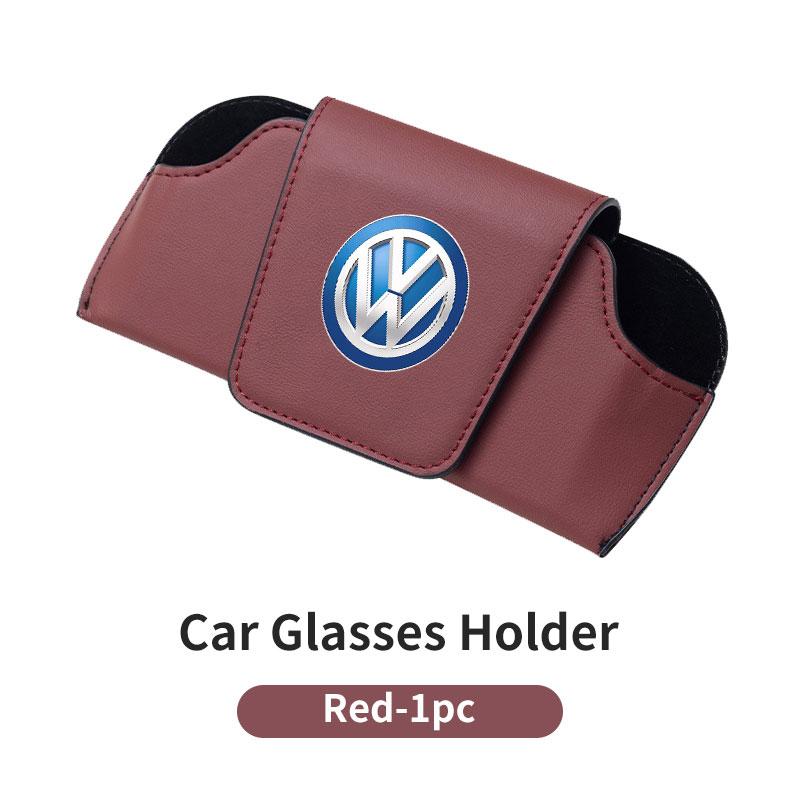 For Volkswagen VW Car Sun Visor Eyeglass Storage Box Glasses Protective Case WW38 Golf 4 5 6 7 GTI Tiguan Passat B5 B6 B7 CC Jetta