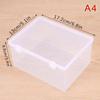 1Pcs Thickened Storage Box Transparent Plastic Case Flip Box  for Pill Jewelery Earrings Cosmetics