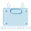Non-Slip Silicone Placemat Anti-Dirty Surface Anti-Drop Rope Baby Feeding Mat Raised Edge Waterproof Toddler Play Pad