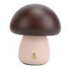 Small Wood Mushroom Lamp Night Light Cordless Bedside Touch Lamp USB Rechargeable 450mAh Battery Eye Caring for Bedroom Nightstand